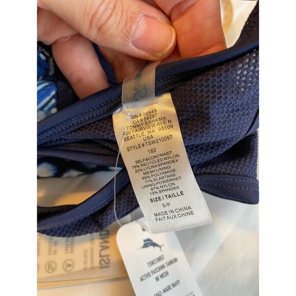 Tommy Bahama Active Patchwork Tankini top tummy control UV protection Size Sp - Picture 5 of 6